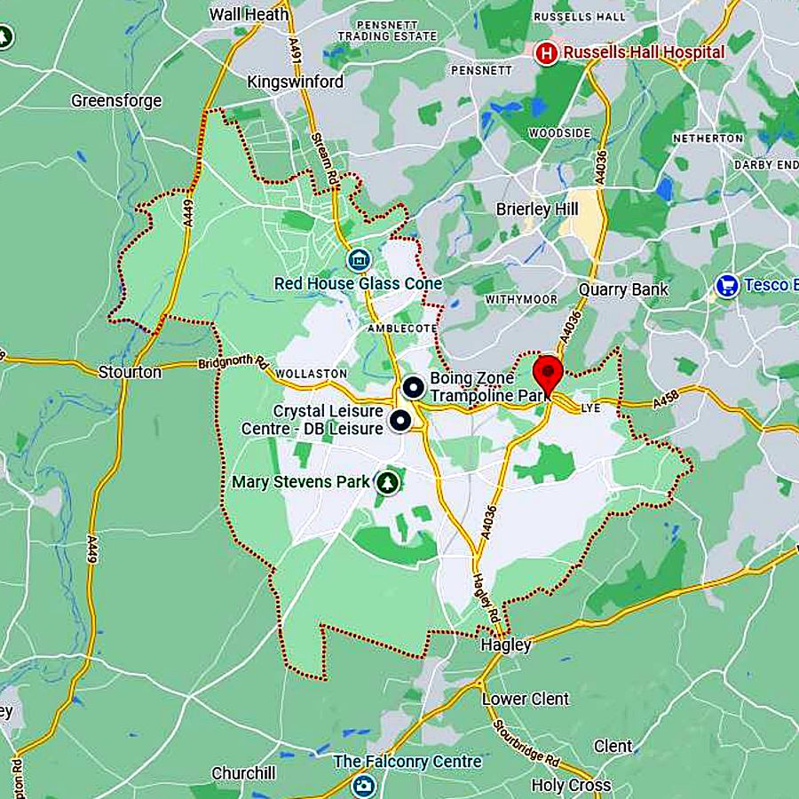 building supplies stourbridge map