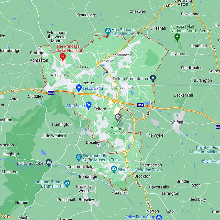 landscaping supplies-telford-map landscaping supplies-telford-map