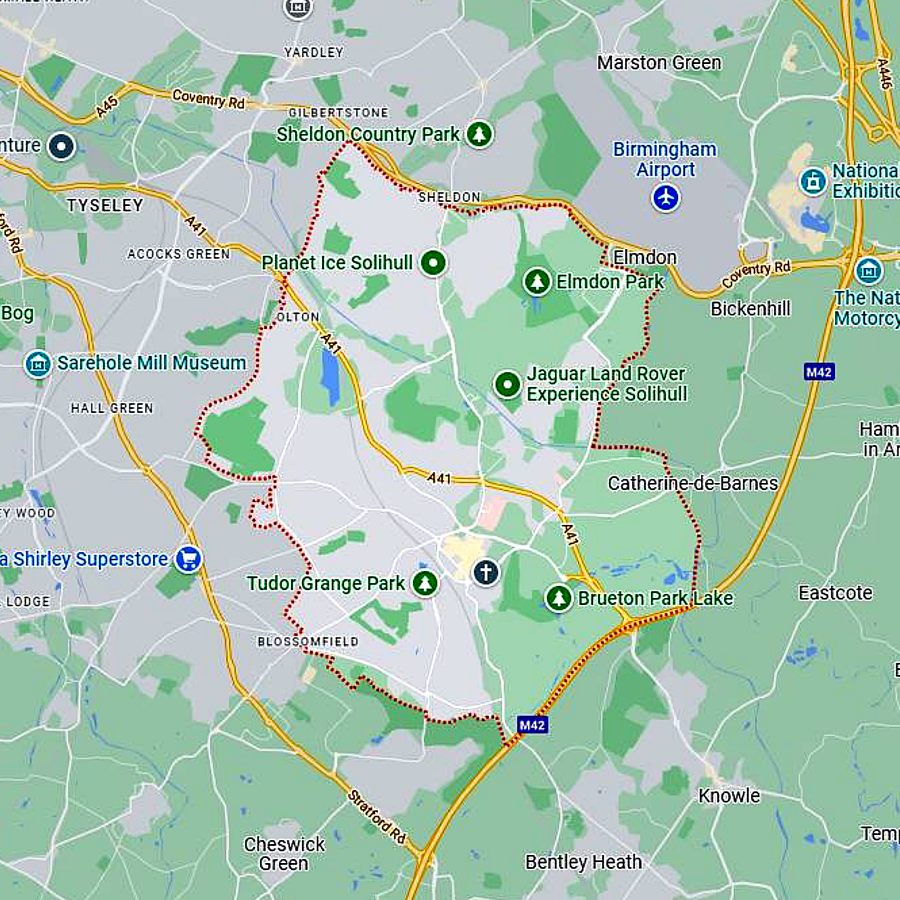 aggregates solihull map