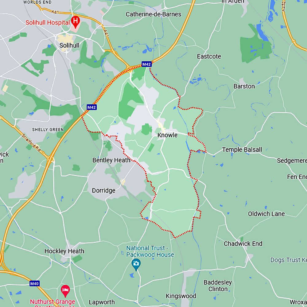 building supplies knowle map